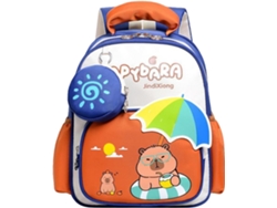 Excelente organizador para mochilas infantiles y de niños mayores, mochila escolar Capybara.