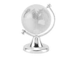 Globo de cristal decorativo de plata