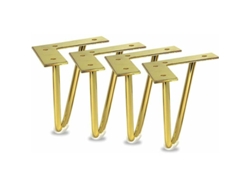 VVJIJILLY Eleve Seu Espaço Com Pernas De Grampo De Aço Sólido, Suportes De Placa Superior Triangulares Para Compatibilidade Universal Com Móveis, Pernas De Móve
