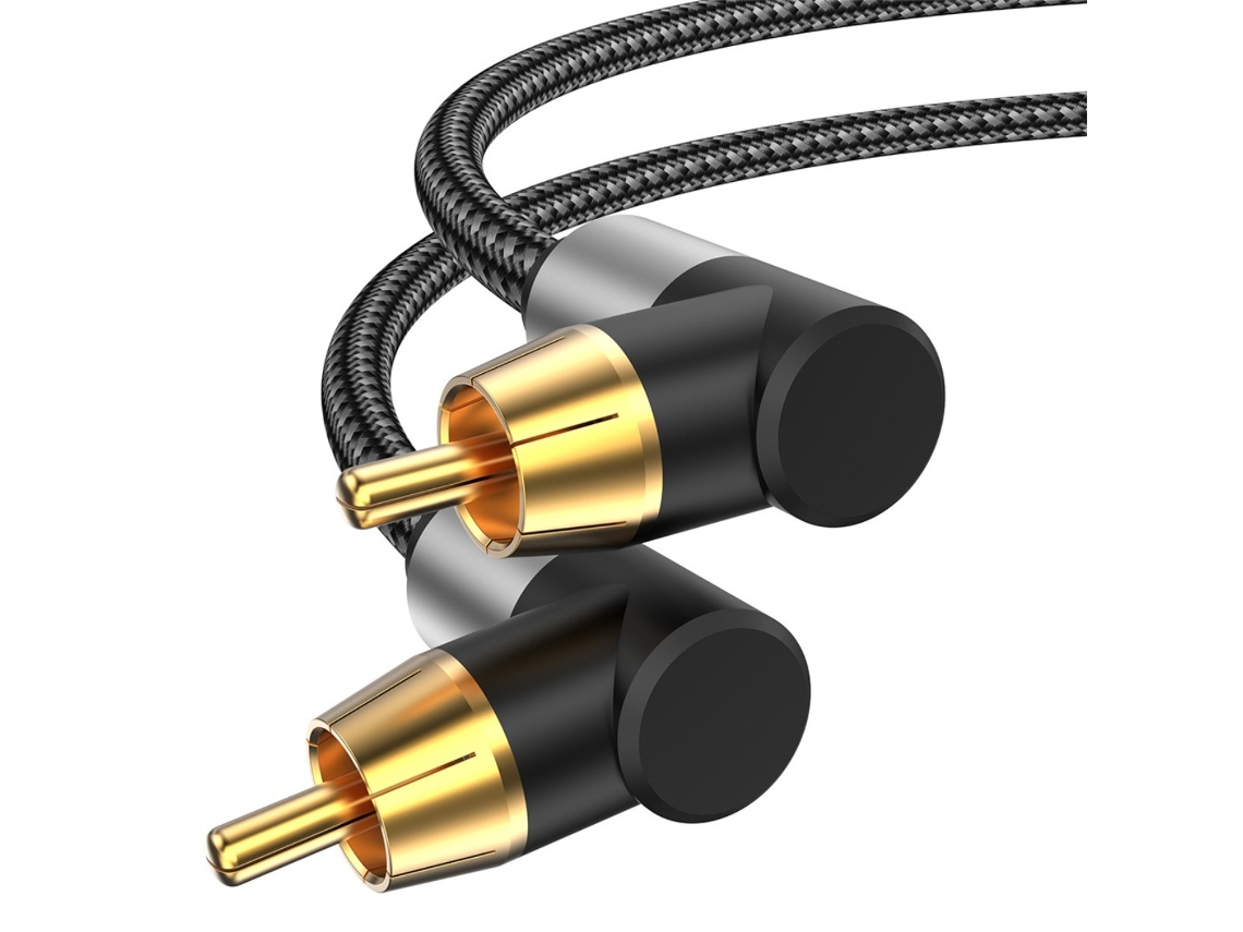 Cable De Audio Coaxial Digital En Ángulo Recto - Conexión Tv, Spdif 5.1 Canal Rca 1,5 Millones