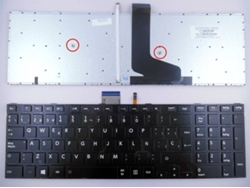 Teclado para Portátil Toshiba Satellite S50 Negro Retroiluminado