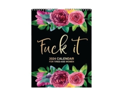 Calendario De Pared 2024 Para Mujeres Cansadas Con Diseño Humorístico, Encuadernación En Espiral Para Colgar, Ideal Para El Hogar Y La Oficina.