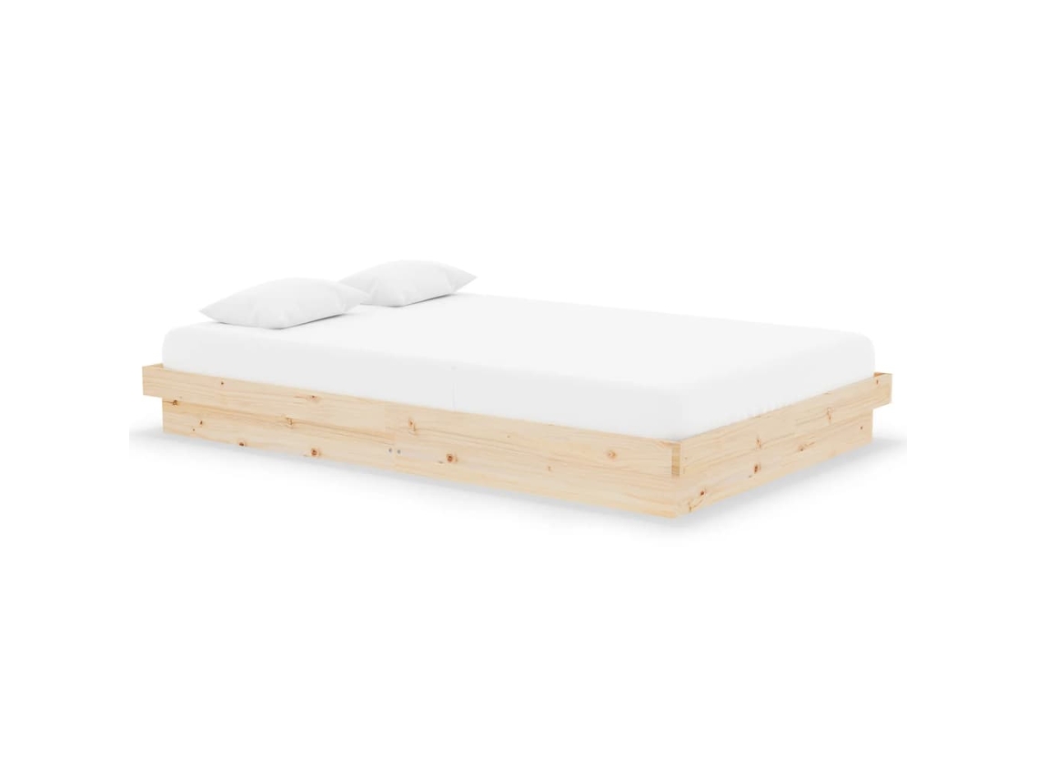 Maison Exclusive - Estructura De Cama Doble Pequeña Sin Colchón Madera Maciza