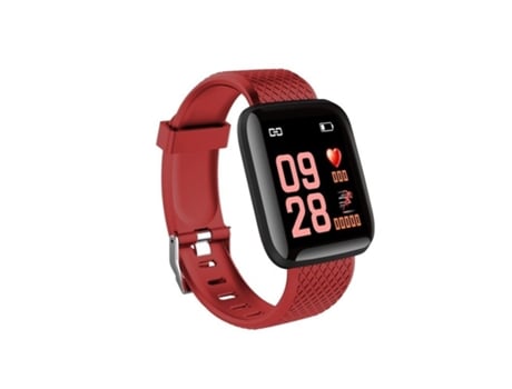 Pulsera Deportiva Pantalla a color Ritmo cardíaco Fitnesstracker IP67 Impermeable Rojo