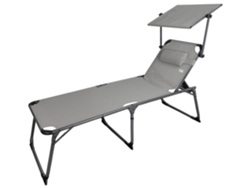 Silla de Playa AKTIVE 62613 Gris (193x67x85 cm)