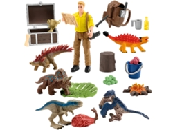 SCHLEICH Set de Juego Calendario de Adviento Dinosaurios con Figura de Luis y Accesorios Multicolor
