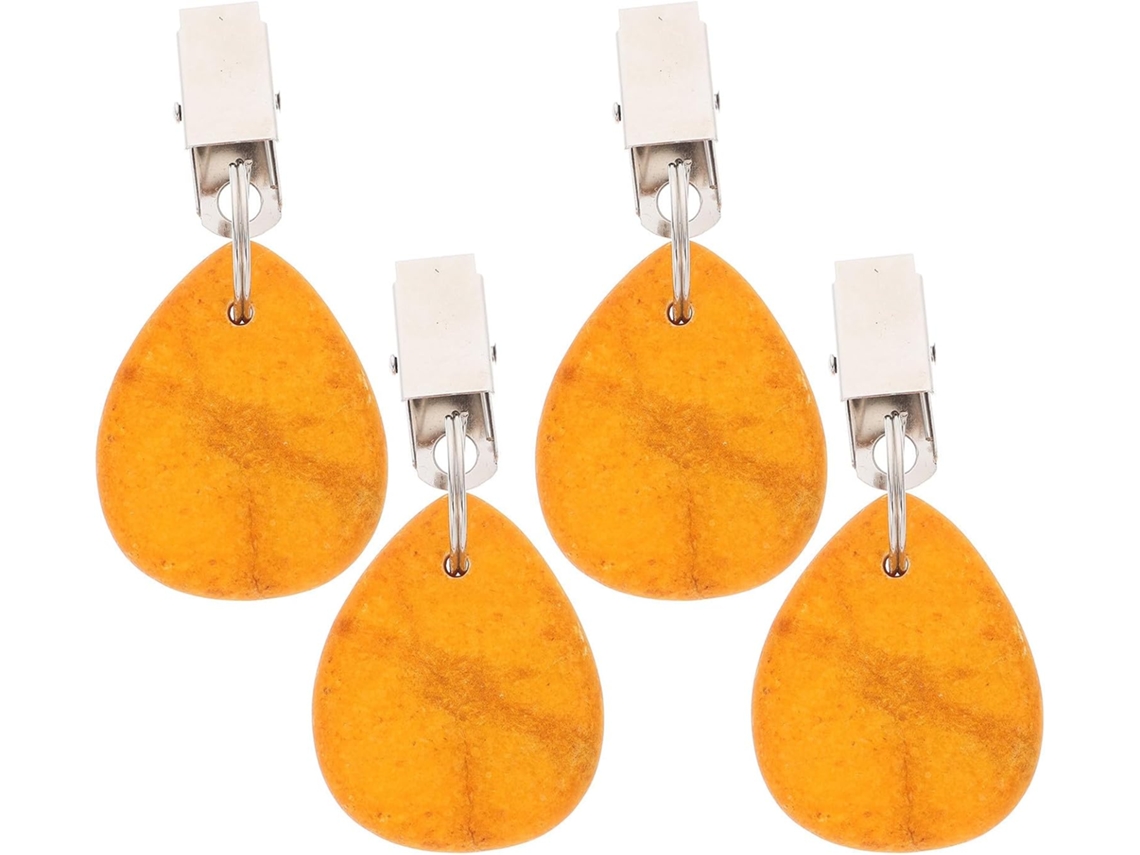 Pinzas 4 Amarillas Para Mantel De Hierro: