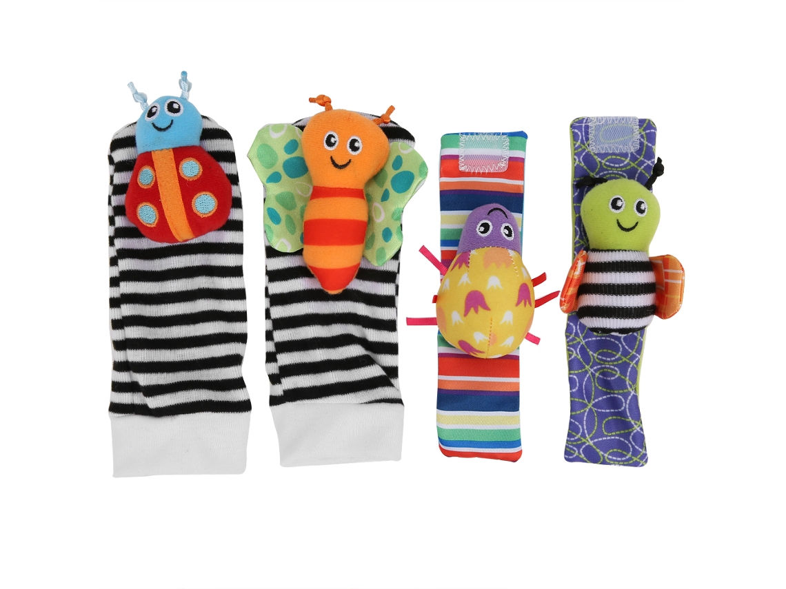 Juguete Colgante Para Bebé Con Forma De Calcetín Y Sonajero Suave Para La Muñeca, Adorable Y Tierno, De 0 A 2 Años, Juego De Cinturón Para Calcetín.