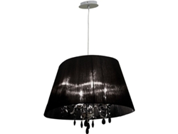 Lámpara de Techo Olímpia Pequeña 4Xe14 C.56Xl.36Xalt.Reg.Cm Negro/Cromado FERRIMEX