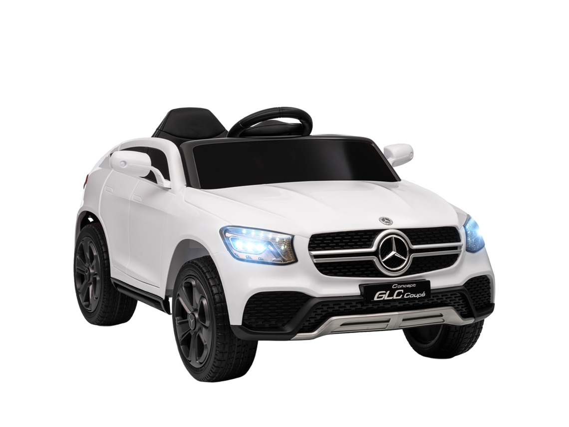Coche Eléctrico Infantil 12v Mando 2.4g 3 Velocidades Arranque Blanco