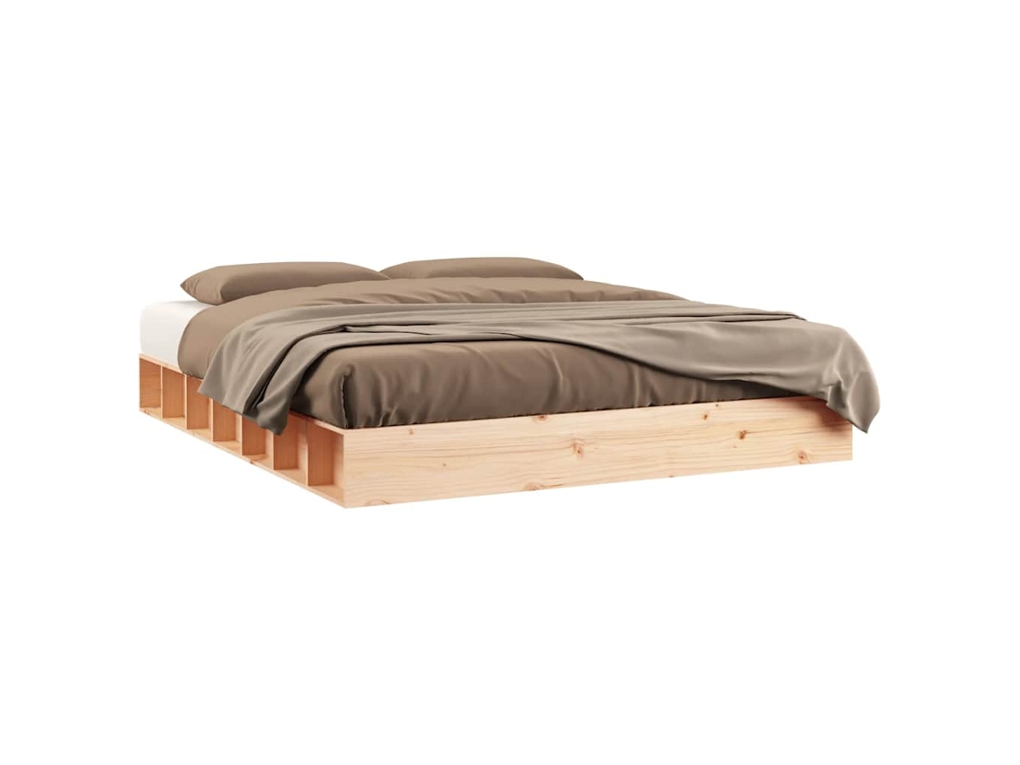 Maison Exclusive - Estructura De Cama De Madera Maciza 160x200 Cm