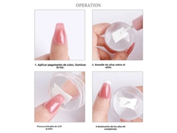 Kit De Limado De Uñas Con Puntas De Silicona, Incluye Dispensador De Tinta.