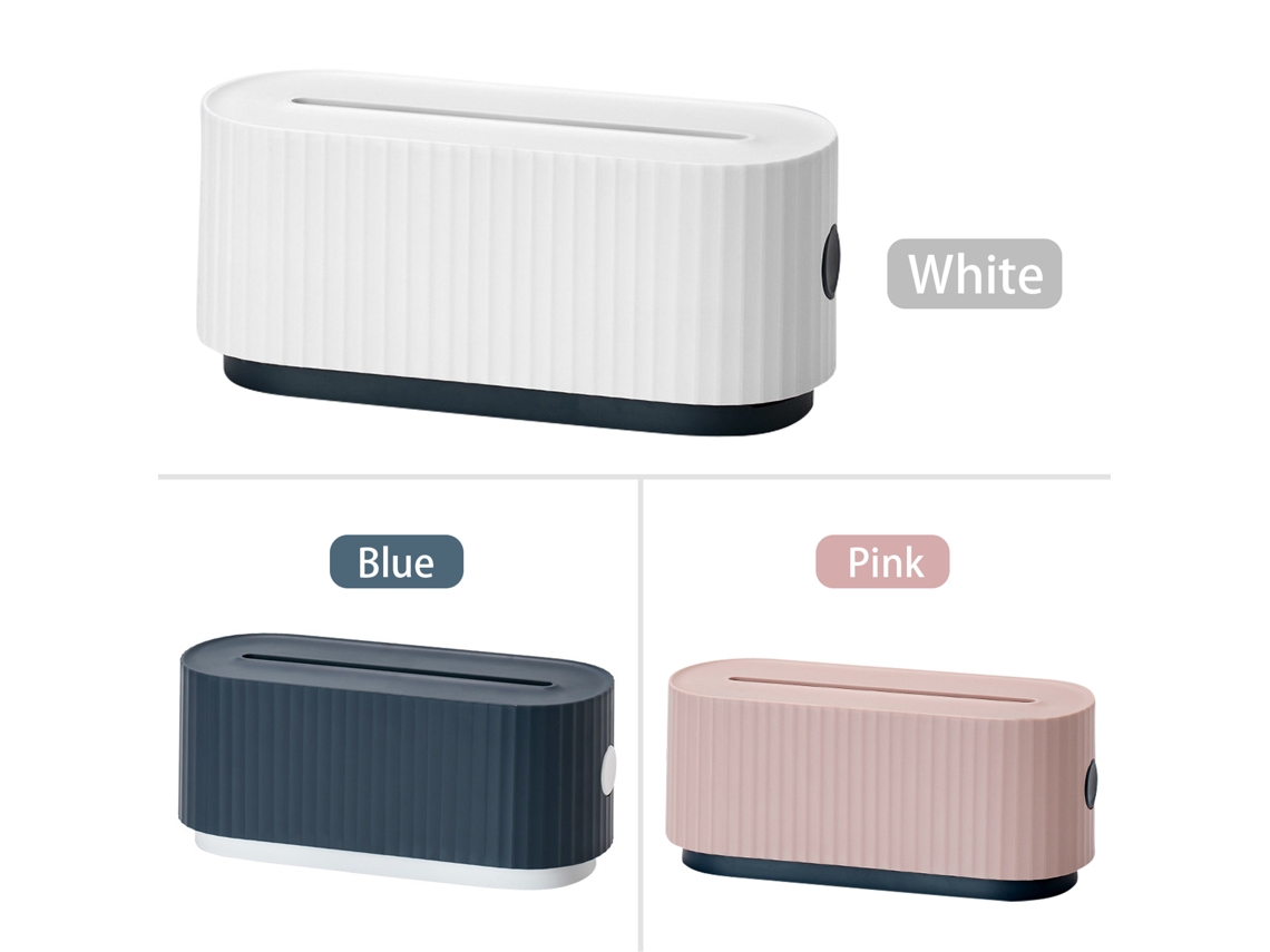 Caja Organizadora De Cables Con Soporte Para Teléfono Móvil, Tapa Extraíble, Organizador De Cables Para Escritorio, Oficina Y Hogar.