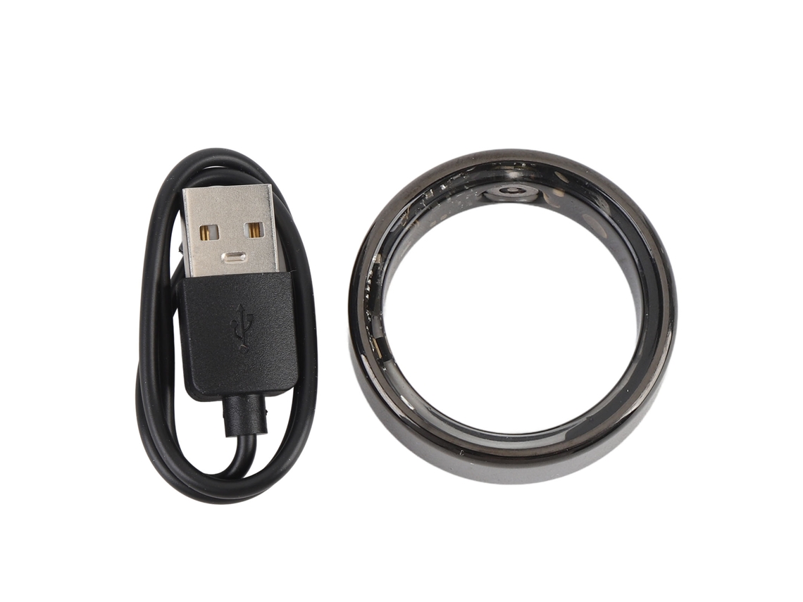 Anillo Inteligente Bluetooth (modo Deportivo De Conteo De Pasos, Seguimiento De Salud) De Acero Inoxidable Ip68 Impermeable Y Con Larga Duración De Batería, Anillo De Pareja