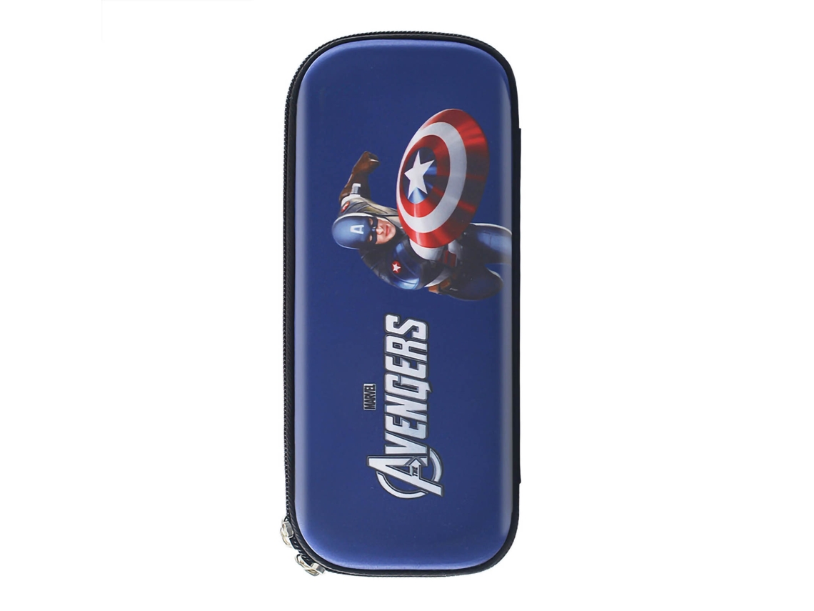 Estuche De Lápices Capitán América Estilo Cómico Antichoque Cremallera Metálica Ligero Grande Capacidad
