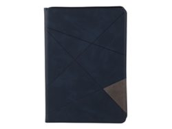 Funda de piel sintética ultradelgada Prismatic para tableta iOS 9.7 (azul y dorado claro)