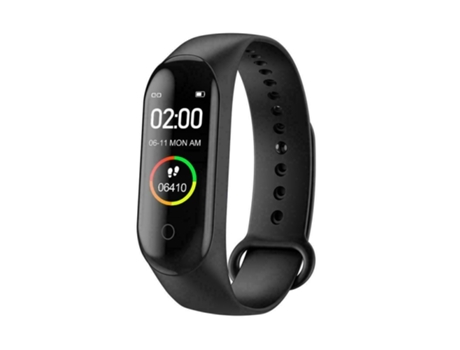 Smartwatch Rastreador de monitor de presión arterial M4 negro