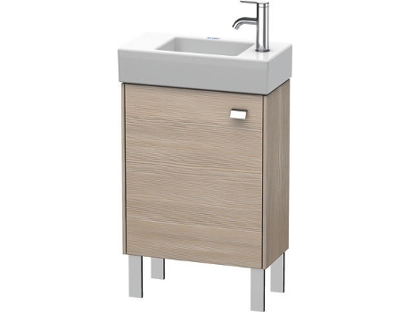 Mueble bajo lavabo DURAVIT Brioso de pie 48,4 x 23,9 cm 1 puerta con bisagra a la izquierda 1 balda de cristal para lavabo Vero Air 072450