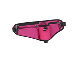 Bolsa De Cintura Para Corrida Ajustável Com Suporte Para Garrafa De Água E Bolsos Zipper