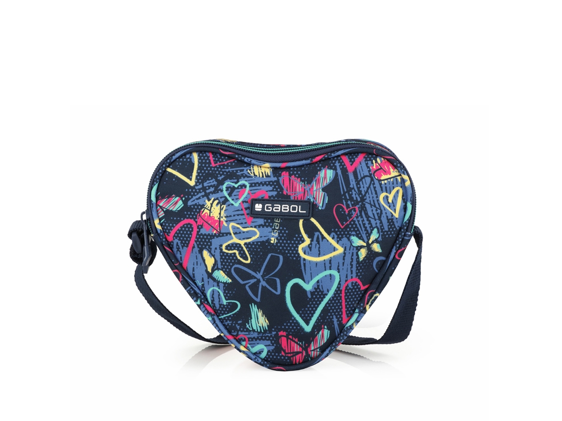 Bolso infantil GABOL TIZAS con corazones y resistente al agua