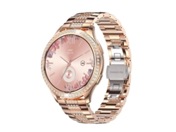 Reloj inteligente Bestvite con llamadas Bluetooth, modos deportivos y detalles de diamantes, rosa