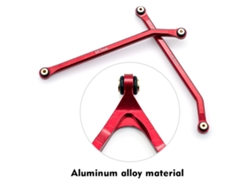 Juego De Bieletas De Chasis De Aluminio De Gran Altura Para Coche Rc A Escala 1/24 Axial Scx24 90081 B17