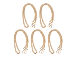 5 Cadenas Metálicas De Hierro De 1 M Cada Una Para La Fabricación De Joyas Diy (collar Y Pulsera)