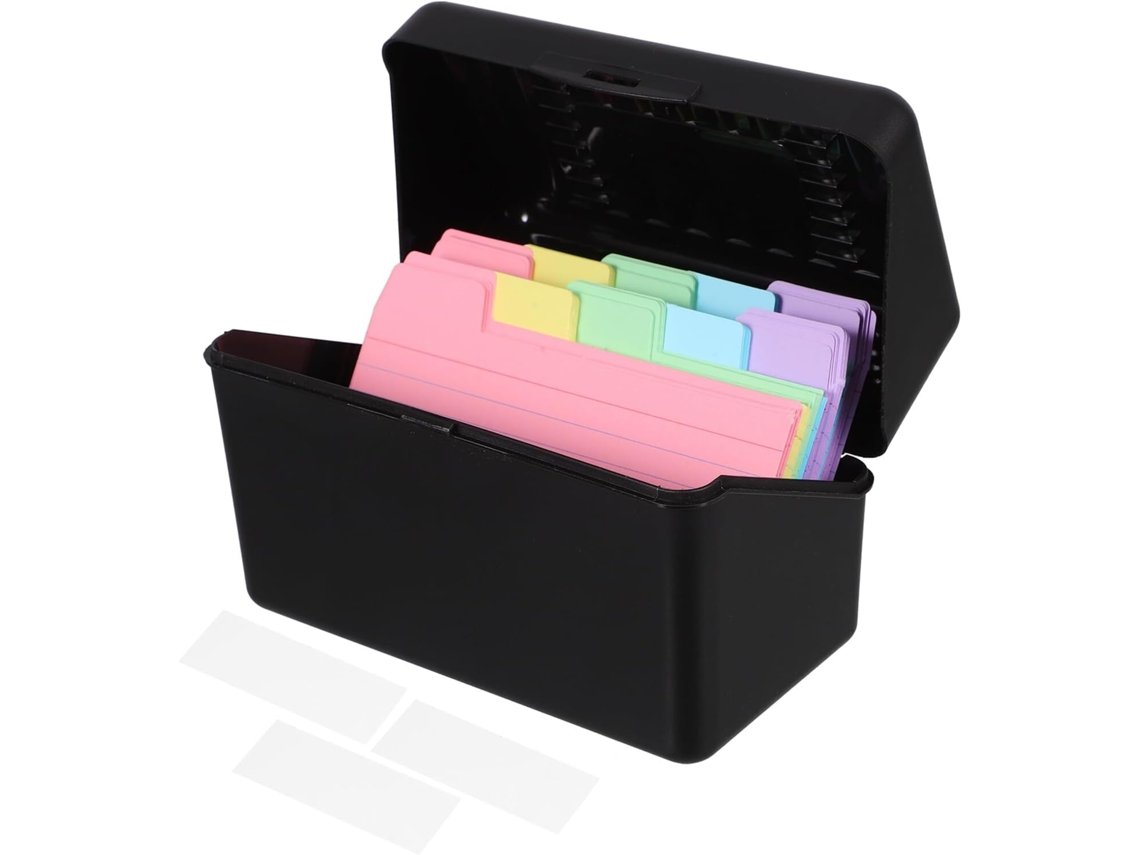 Caja De Plástico Para Guardar Fichas Con Tapa