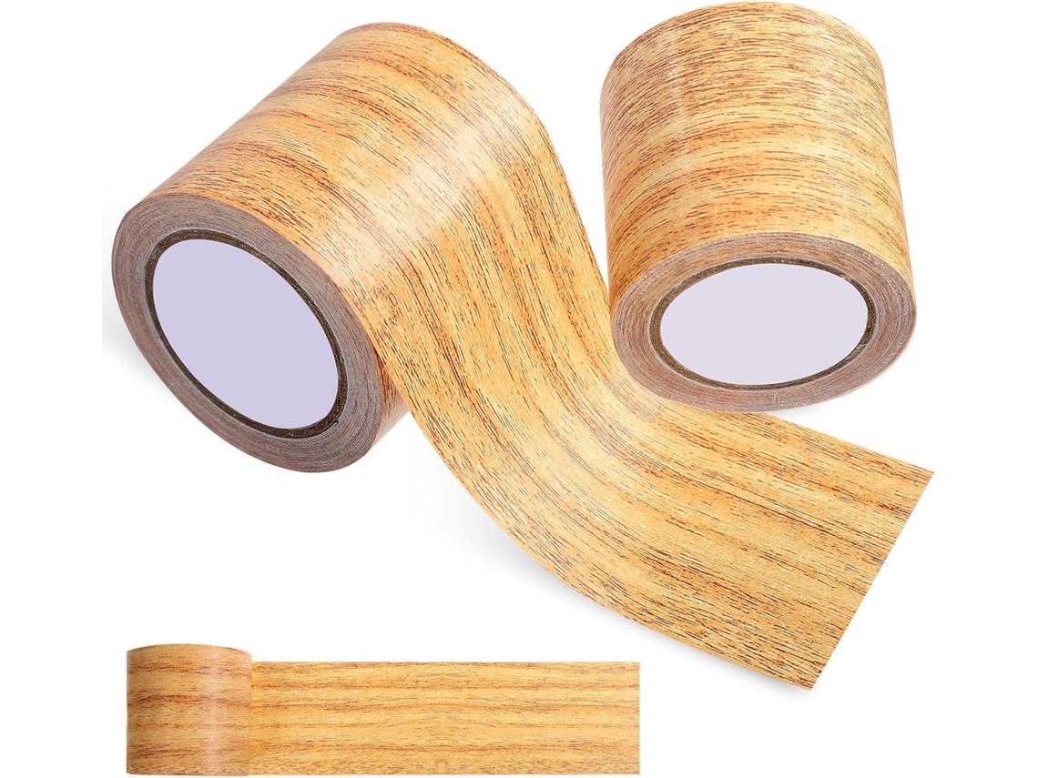 2 57 Cintas Adhesivas, Decoración Con Vetas De Madera Natural, Paquete De Tiras Cm, Parches
