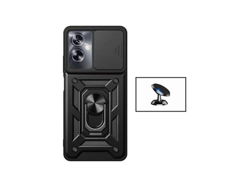 Funda Proteção Militar Janela para Oppo Oppo A79 5G GIFT4ME Negro