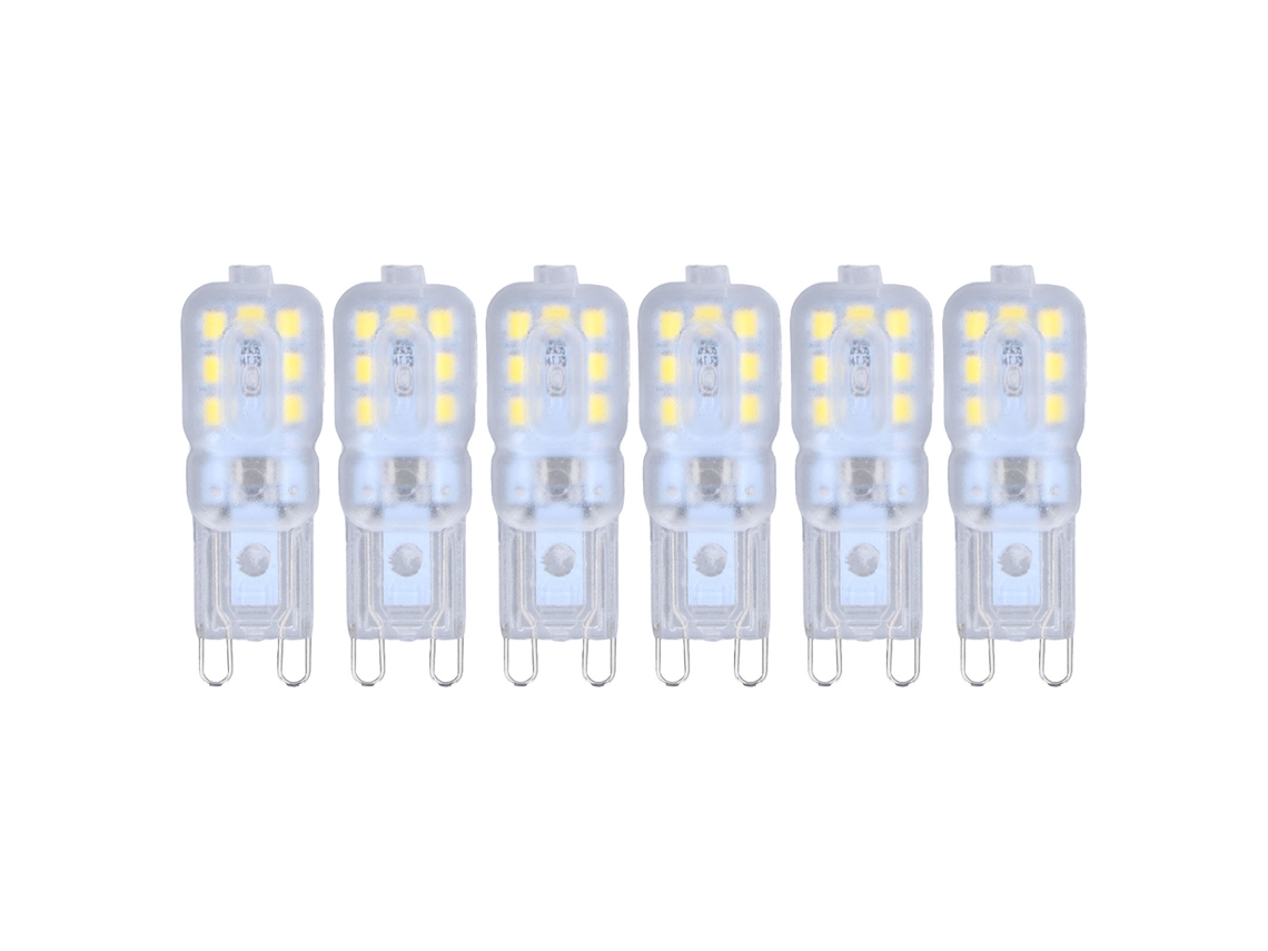 2026-bombilla G9 Led Regulable 3w 14 Leds Protectora De Ojos Ahorro Energético Luz Blanca 110v Para Lámparas Colgantes Mesa 6pcs