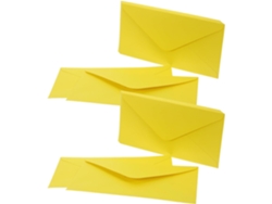 50 Sobres Autoadhesivos Amarillo Limón De 225 X 11 Cm. Sobres Autoadhesivos En Blanco Con Forma De Bolsillo.