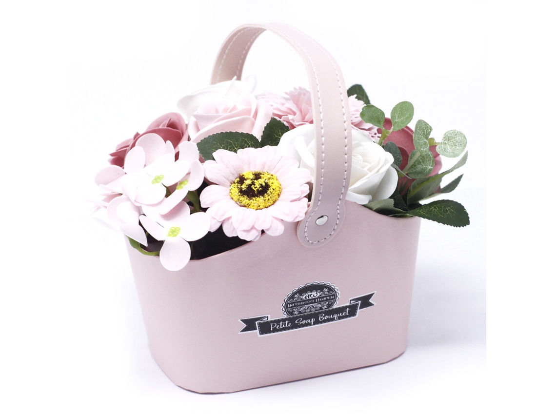 Pequeno Buquês de Flores de Sabão Rosa Pacifico Unidade 12.5X8X18 Cm
