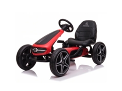 Go Kart A Pedales Infantil - Mercedes - 3 A 7 Años - Rojo