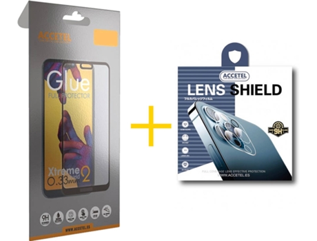 Kit Protectores Cristal Templado Apple iPhone 11 ACCETEL Full