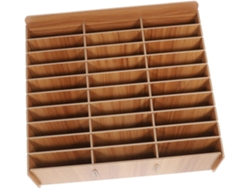 Caja Portátil De Madera Para Guardar El Teléfono Con 30 Compartimentos Para Una Mejor Gestión Y Organización.