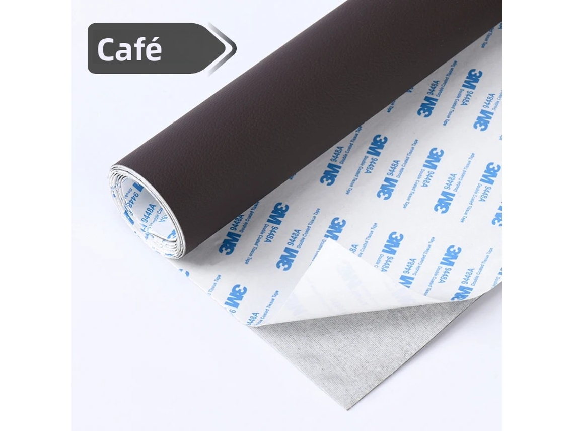 Cinta Autoadhesiva Para Reparación De Cuero (color Café), Cinta De Vinilo Grande De 40 X 200 Cm