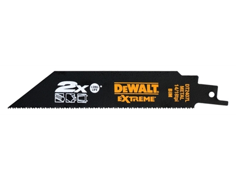 Láminas de Sierra Sabre DEWALT POWER-TOOLS 152mm x 1.8-1.4mm