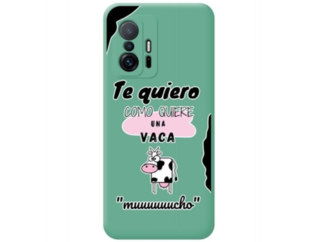 Carcasa Xiaomi 11T 5G / 11T Pro 5G TUMUNDOSMARTPHONE Silicona Líquida Dibujos Verde