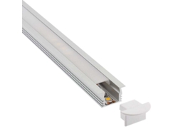 Perfil Aluminio Campro Para Tiras Led 2 Metros LEDBOX