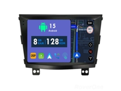 Coche Radio Android Auto Autoradio 8GB RAM 128G ROM CarPlay Navegación GPS Pantalla Táctil RoverOne para SsangYong Tivolan Tivoli 2014 - 2017 