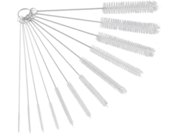 Juego De 12 Cepillos De Limpieza Con Cerdas De Nailon (blancos)