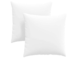 Cojines para sofá (2 unidades) - Cojín blanco para sofá de 80 x 80 cm, tela HARLANV1