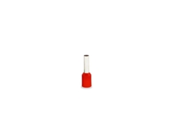Punteras Aisladas Sección 1mm Roja 50 Uds