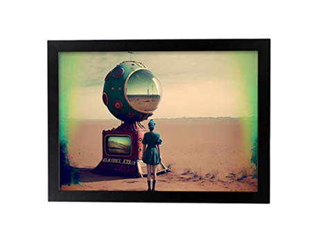 NACNIC Poster Solo En Estilo Surrealismo Cinematográfico Ilustraciones Y Grabados De Historieta Abstracta Y Artística A3 Marcos Negros