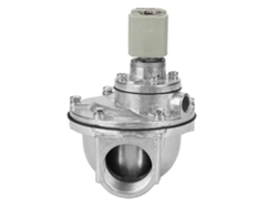 Válvula Solenoide De Impulsos De 2 Vías En Ángulo Recto G1-1/2" Dmf-z-40 Ac 220v, Aluminio Resistente A La Corrosión