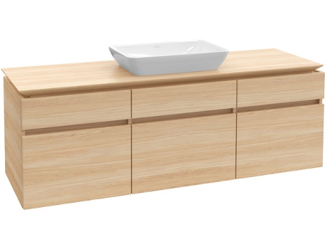 Módulo de lavabo Villeroy &amp Boch Legato B717 1600x550x500mm centro lavabo iluminación LED