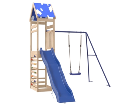 Parque Infantil De Exterior VIDAXL Marrón Madera