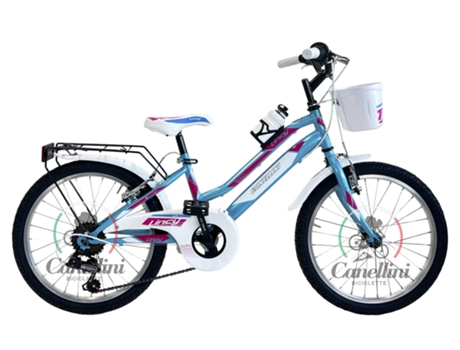 Bicicleta de niña LINCY 20 - 6 velocidades (Azul/Fuchsia) BICICLETTE CANELLINI