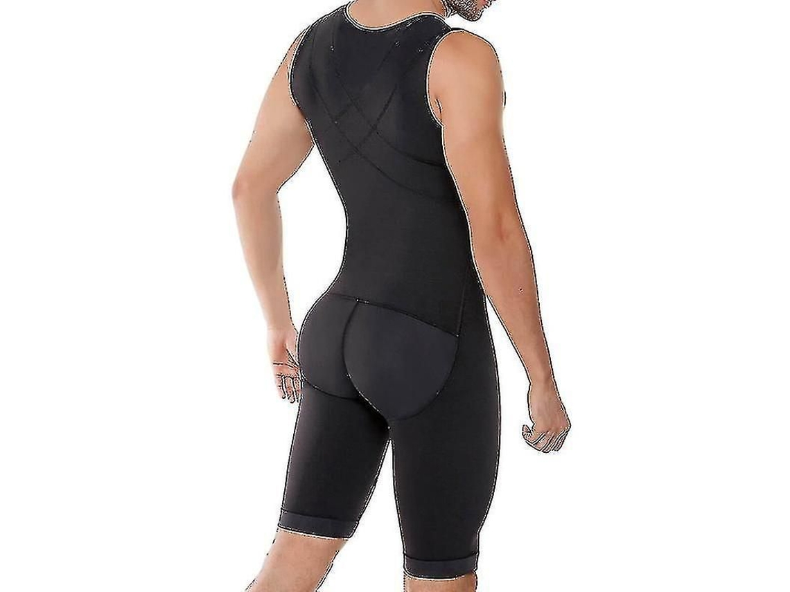 2026-body Shaper Enterizo Para Hombres Ajustable Con Alta Compresión Powernet Moldeador Corporal Postoperatorio
